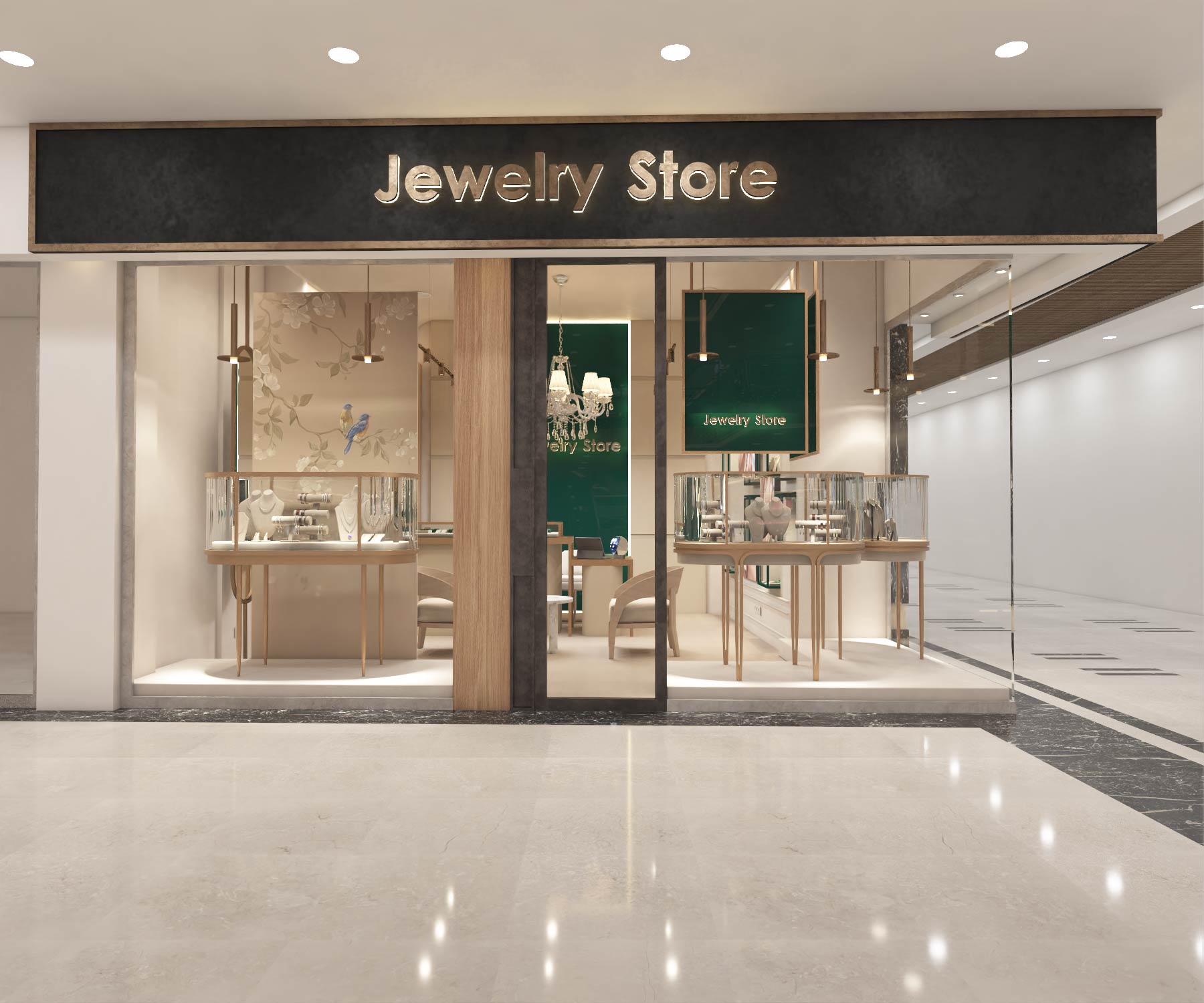 picture no. 1 ofLA'L GOLD SHOP project, designed by Hadis ArziFard & Shaghayegh Rahimi