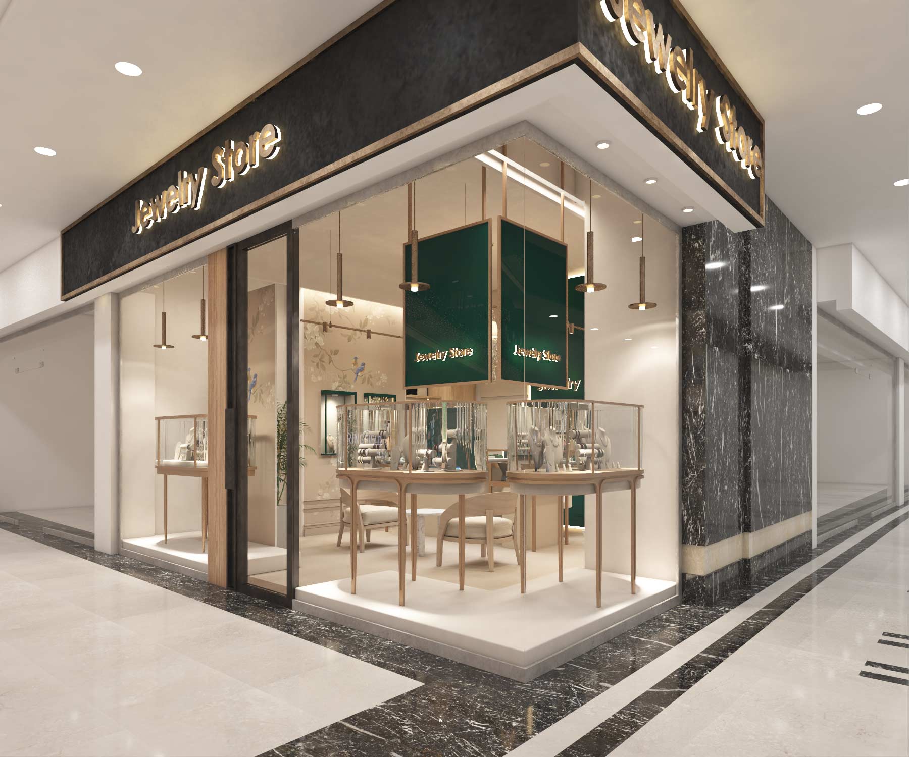 picture no. 2 ofLA'L GOLD SHOP project, designed by Hadis ArziFard & Shaghayegh Rahimi