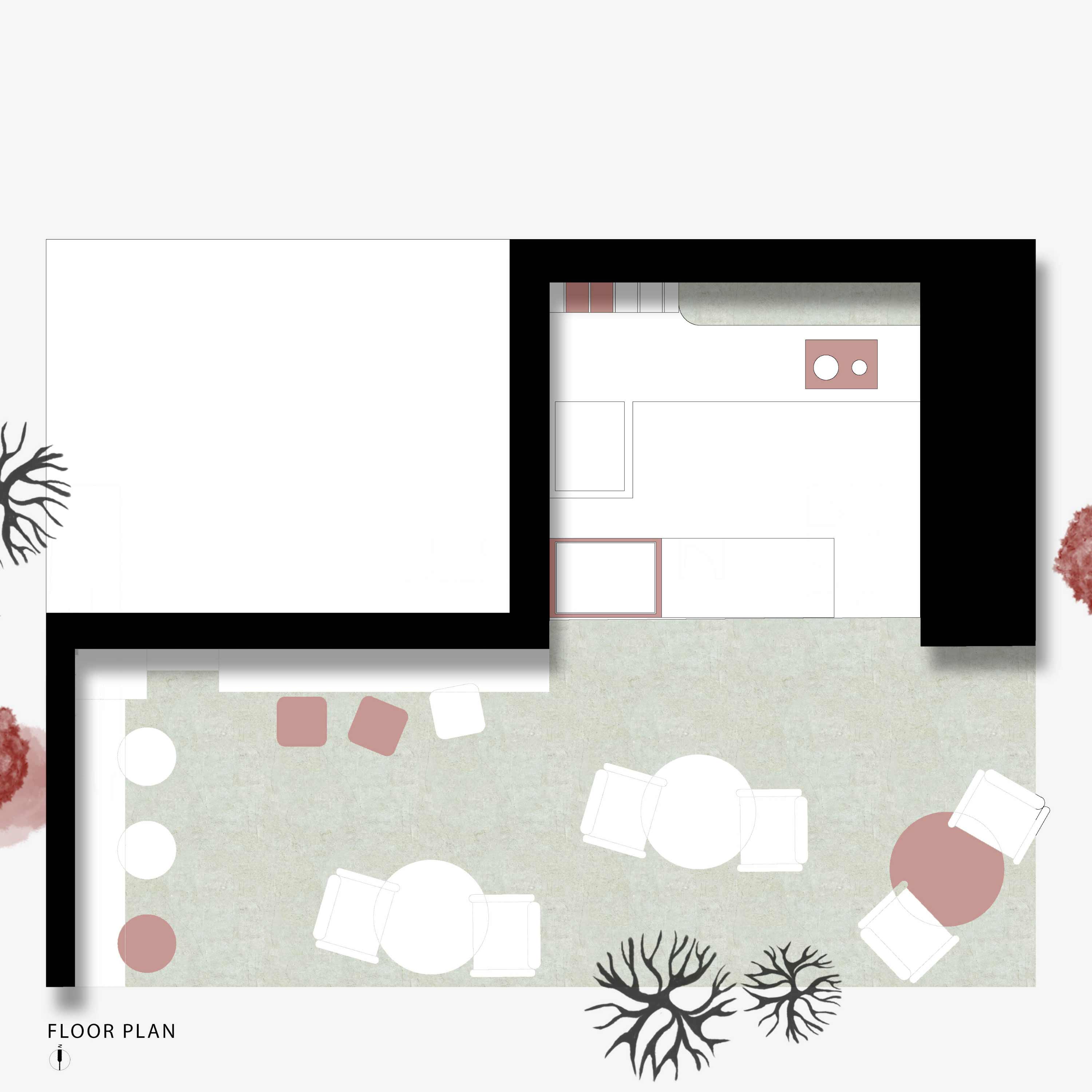 picture no. 1 ofLIORA-CAFE project, designed by Hadis ArziFard & Shaghayegh Rahimi