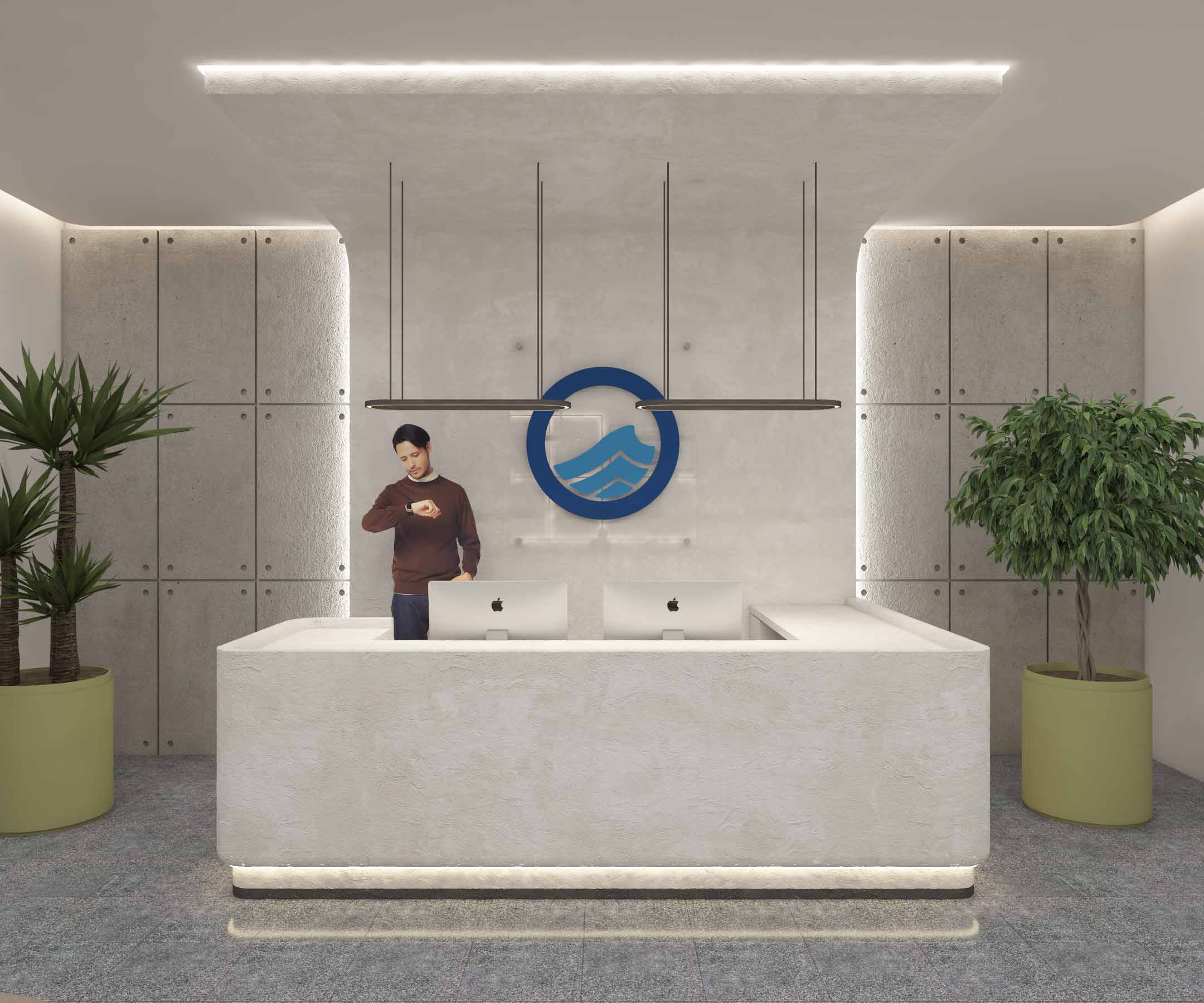 picture no. 2 ofWATER DEPARTMENT LOBBY project, designed by Hadis ArziFard & Shaghayegh Rahimi