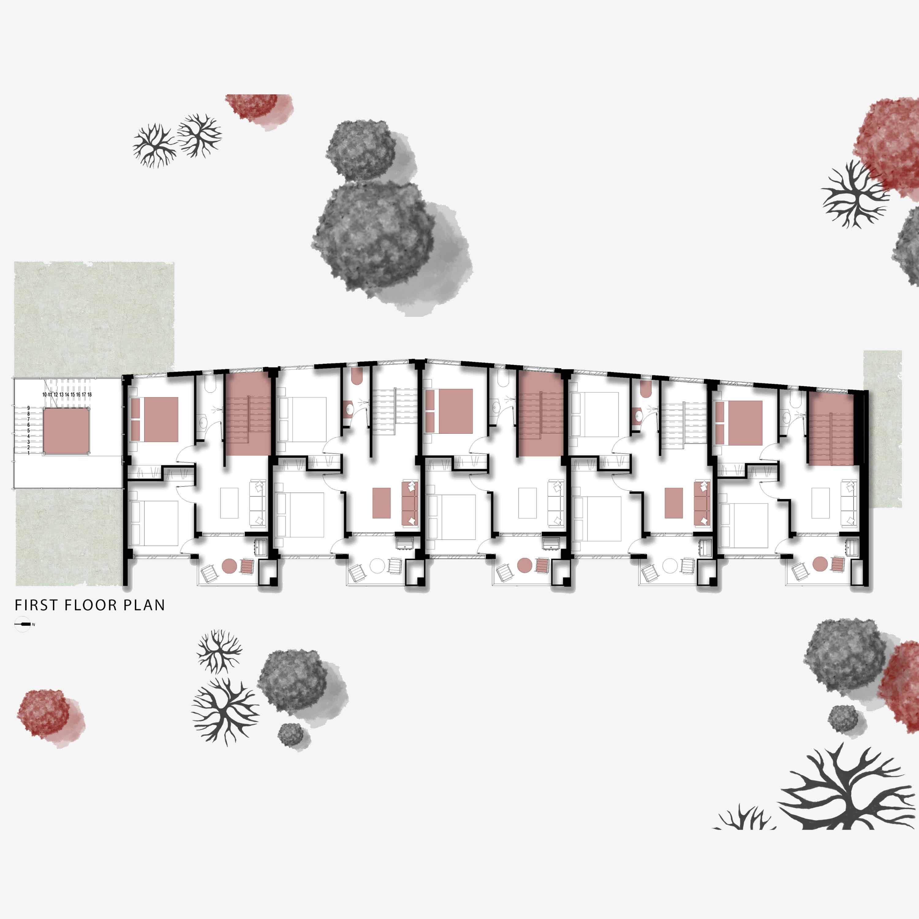 picture no. 2 ofYOOKA GARDEN project, designed by Hadis ArziFard & Shaghayegh Rahimi